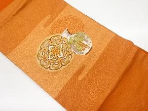 華紋に壺・藤模様織出し名古屋帯
